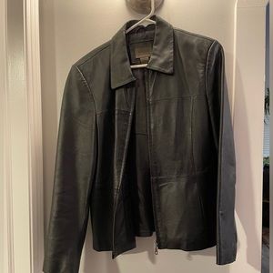 John Paul Richard 100% leather jacket. Size 8!